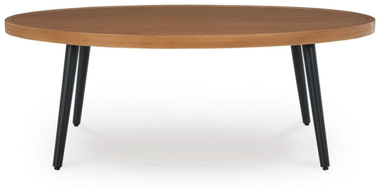 Horizon Hall - Cocktail Table - Two - tone Brown Coffee Tables by Signature Design by Ashley® - Walls Furniture & Mattress