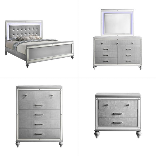 Valentino - Bedroom Set 4 Piece Bedroom Sets by New Classic - Walls Furniture & Mattress