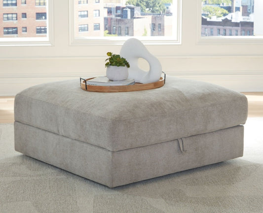 Aslan Court - Ottoman With Storage - Pebble Storage Ottomans by Benchcraft® - Walls Furniture & Mattress