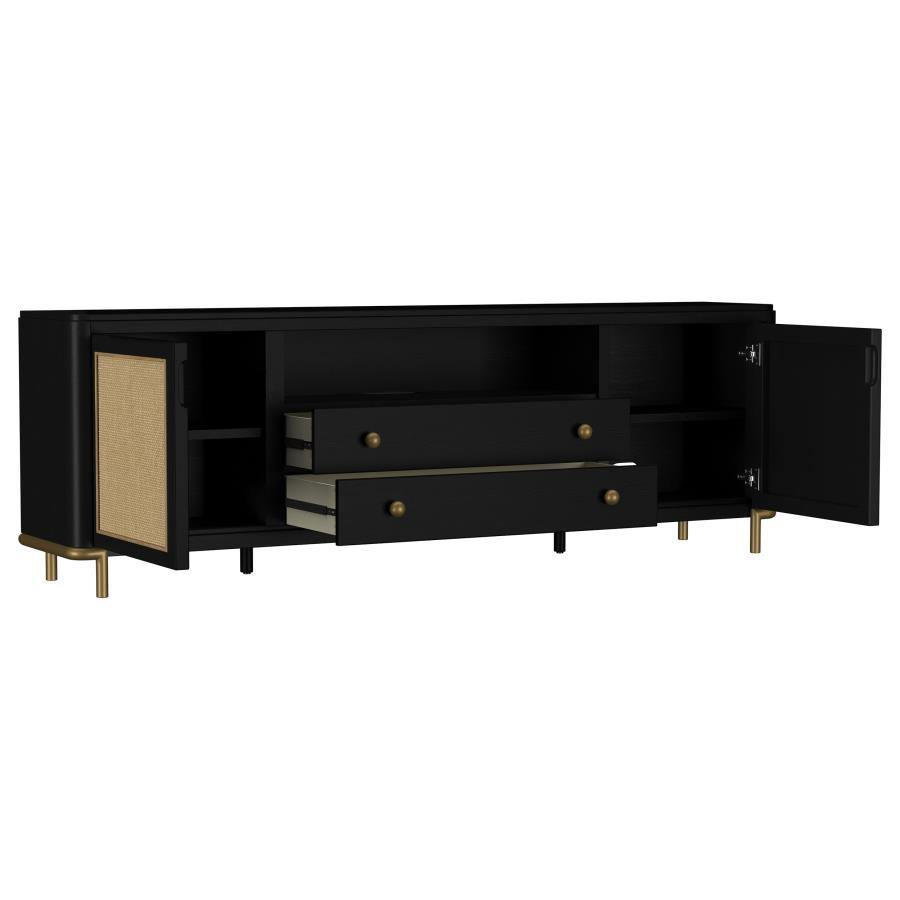 Arini - Rattan Cane 2 - Door TV Stand Media Console TV Stands by Coaster Fine Furniture - Walls Furniture & Mattress