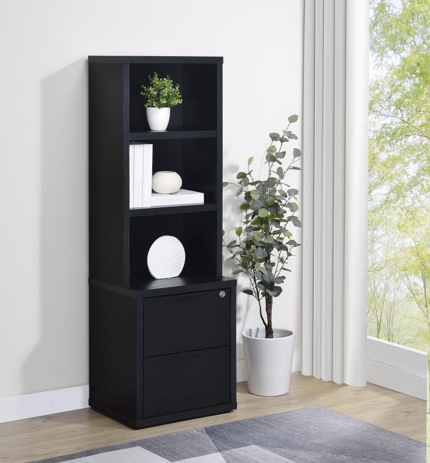 Westpark - 3 - Shelf Bookcase USB And Lockable Drawer Standard Bookcases by Coaster Fine Furniture - Walls Furniture & Mattress