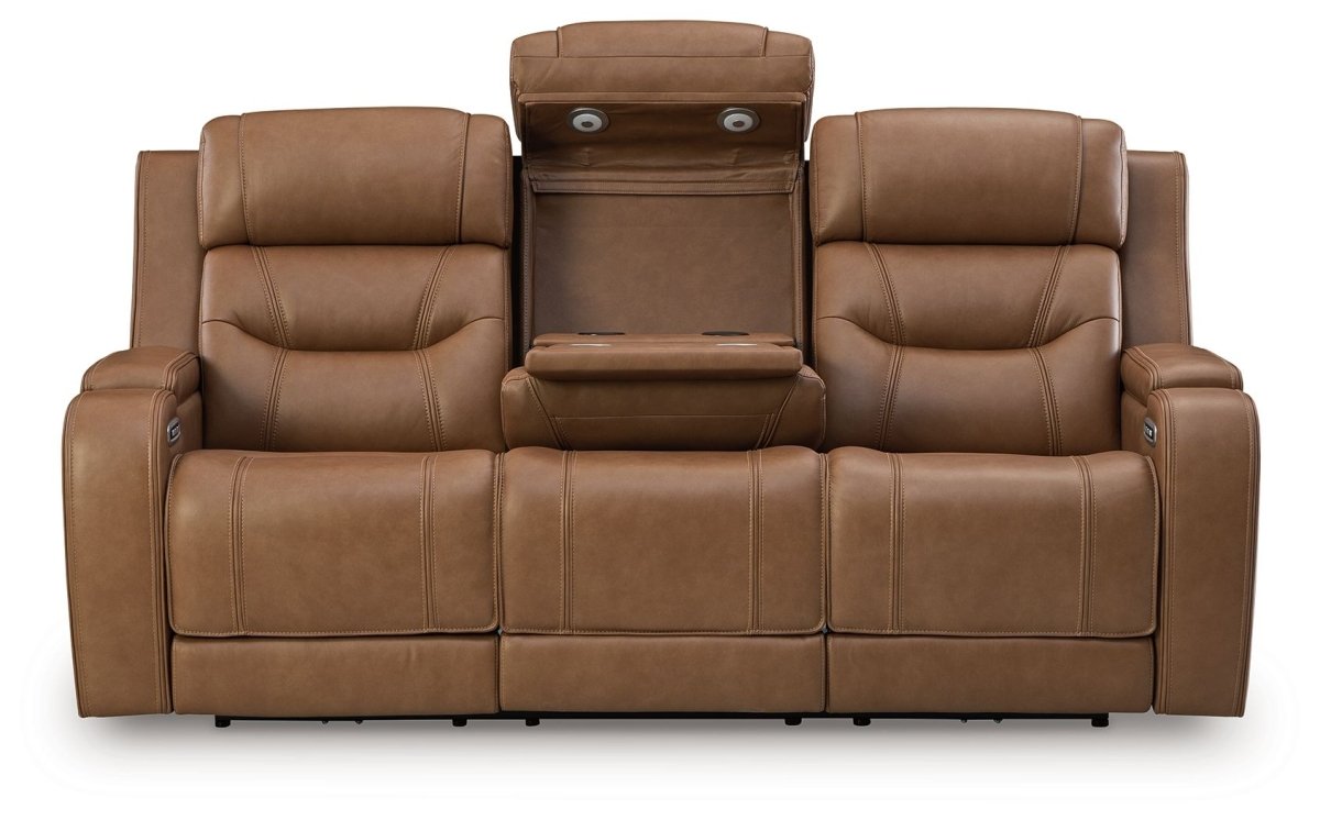 Knightington - Power Reclining Sofa With Audio Seating Reclining Sofas by Signature Design by Ashley® - Walls Furniture & Mattress