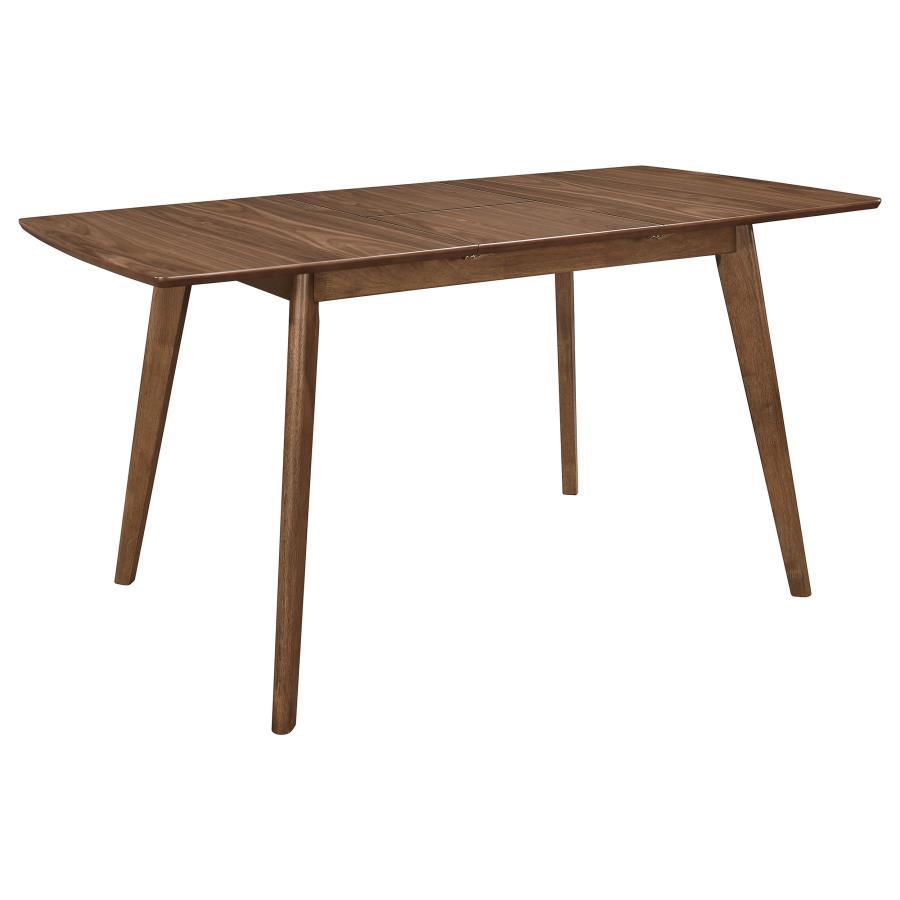 Alfredo - Extension Leaf Dining Table - Natural Walnut Dining Tables with Extensions by CoasterEveryday - Walls Furniture & Mattress