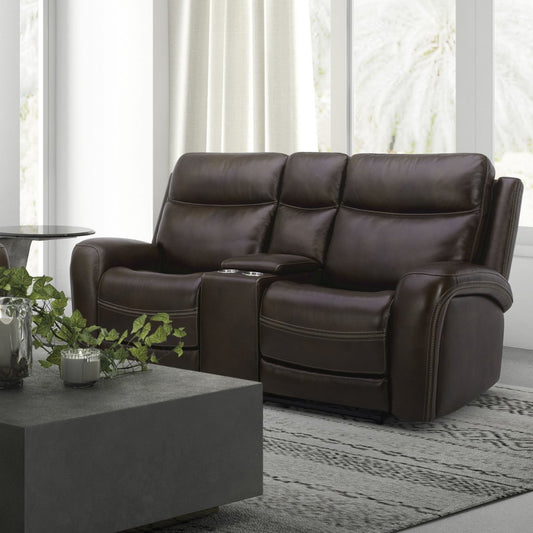 Blair - Loveseat With Console P2 & ZG - Cognac Reclining Loveseats by Liberty Furniture - Walls Furniture & Mattress