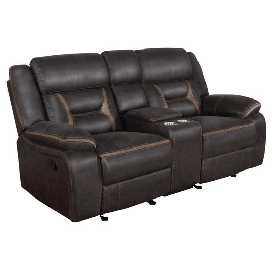Greer - Upholstered Motion Reclining Loveseat Reclining Loveseats by CoasterEveryday - Walls Furniture & Mattress