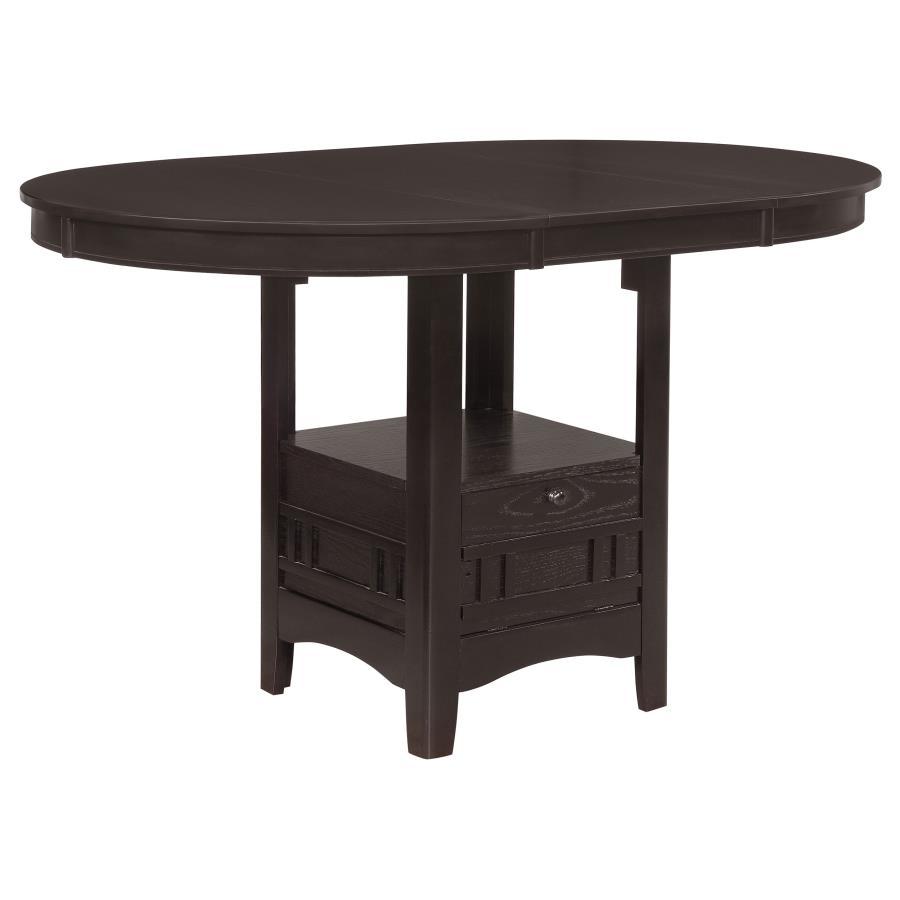 Lavon - Oval Extension Counter Dining Table - Espresso Counter Tables by CoasterEveryday - Walls Furniture & Mattress