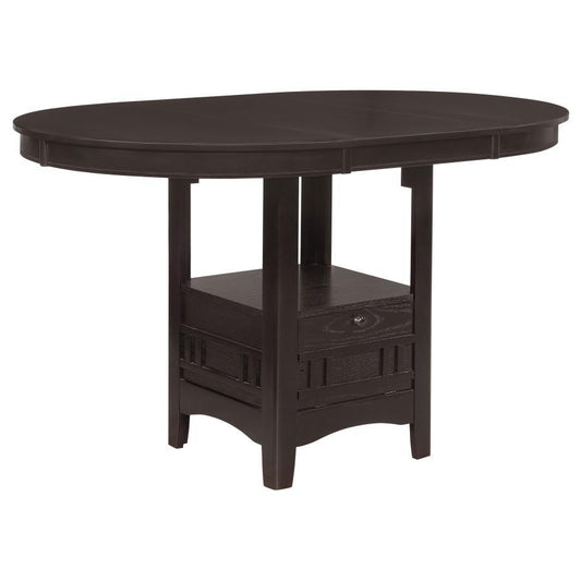 Lavon - Oval Extension Counter Dining Table - Espresso Counter Tables by CoasterEveryday - Walls Furniture & Mattress