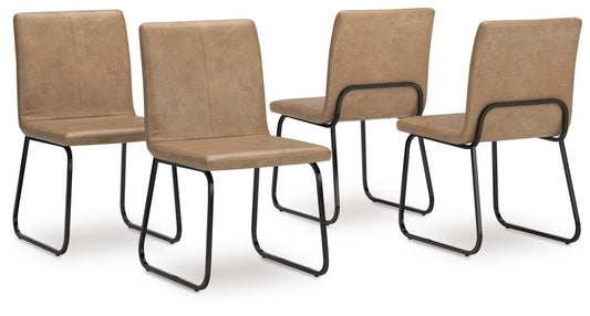 Pharwynn - Dining Upholstered Side Chair (Set of 4) - Toast Chair Sets by Signature Design by Ashley® - Walls Furniture & Mattress