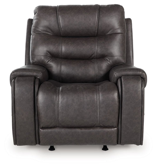 Femley - Rocker Recliner - Smoke Rocker Chairs by Signature Design by Ashley® - Walls Furniture & Mattress