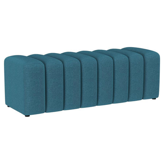 Summer - Fabric Upholstered Tufted Accent Bench Upholstered Benches by Coaster Fine Furniture - Walls Furniture & Mattress