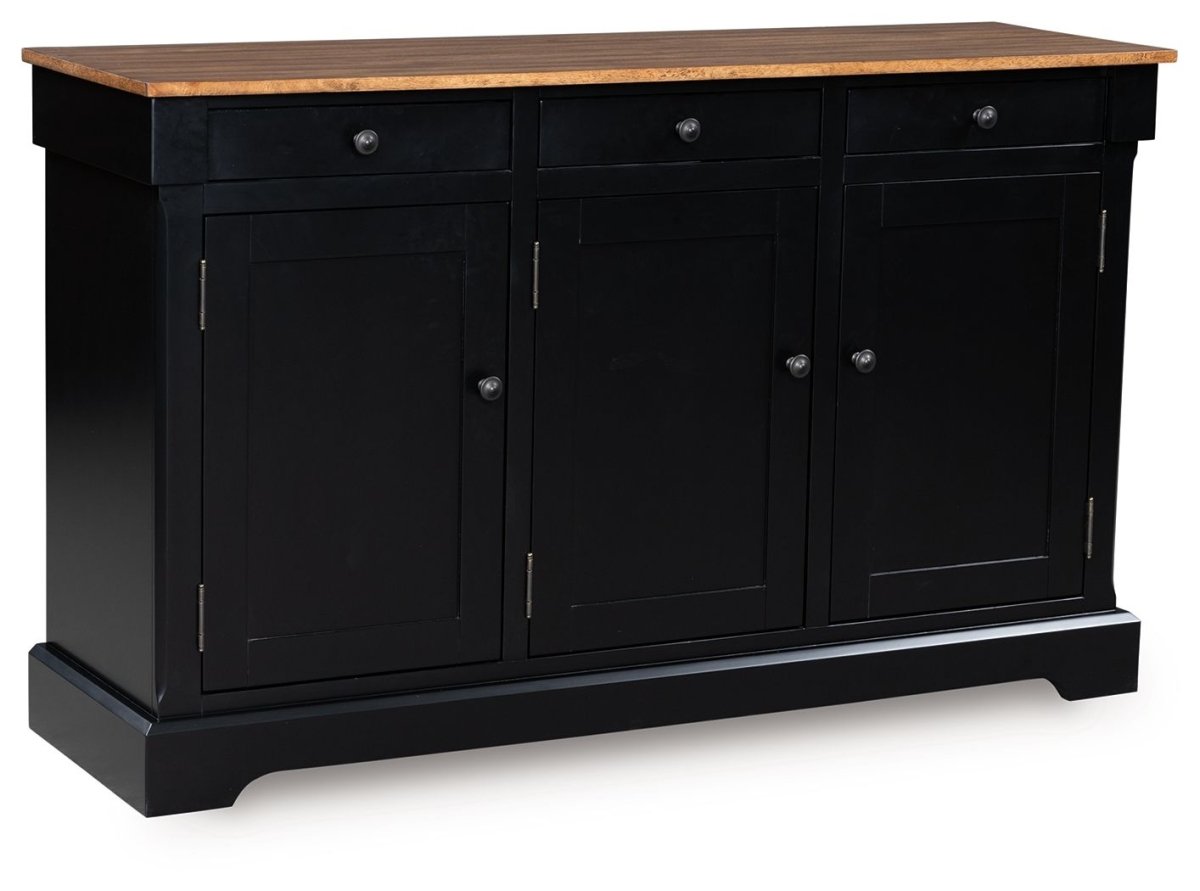 Wildenauer - Brown / Black - Dining Room Buffet Servers by Signature Design by Ashley® - Walls Furniture & Mattress