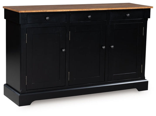 Wildenauer - Brown / Black - Dining Room Buffet Servers by Signature Design by Ashley® - Walls Furniture & Mattress
