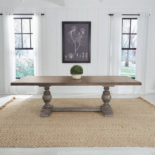 River Place - Trestle Table - Gray Dining Tables by Liberty Furniture - Walls Furniture & Mattress