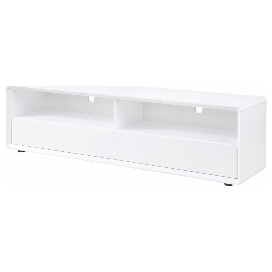 Ellice - TV Stand Media Console - White TV Stands by Coaster Fine Furniture - Walls Furniture & Mattress