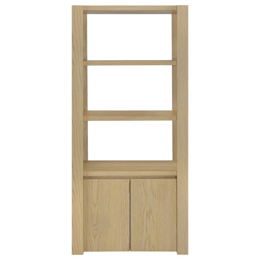Laurelton - 3 - Shelf Media Tower Tall Pier Cabinet - Light Oak Piers by Coaster Fine Furniture - Walls Furniture & Mattress