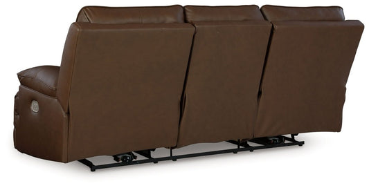 Vonryan - Power Reclining Sofa With Adj Headrest - Tobacco Reclining Sofas by Signature Design by Ashley® - Walls Furniture & Mattress
