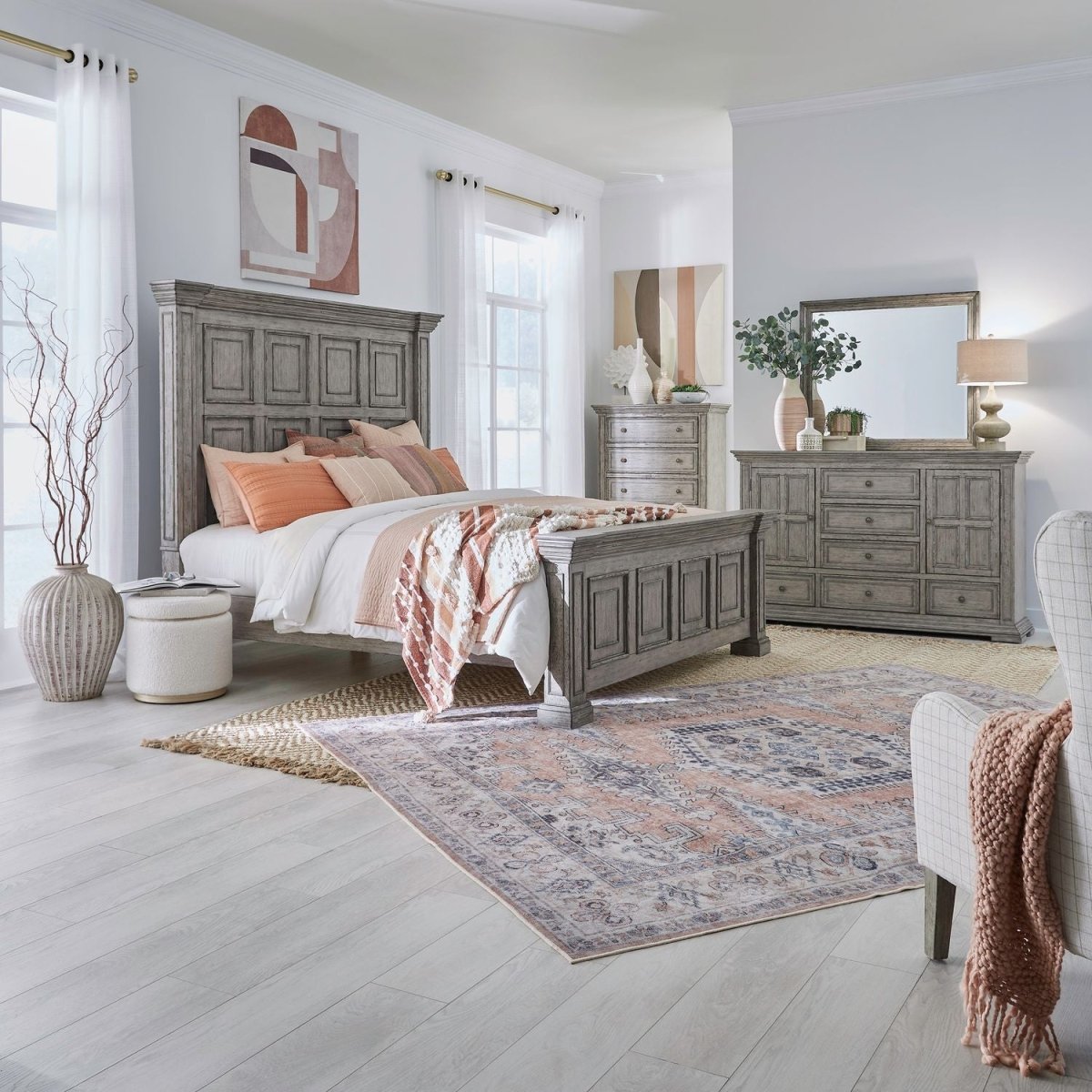 Big Valley - Bedroom Set 3 Piece Bedroom Sets by Liberty Furniture - Walls Furniture & Mattress