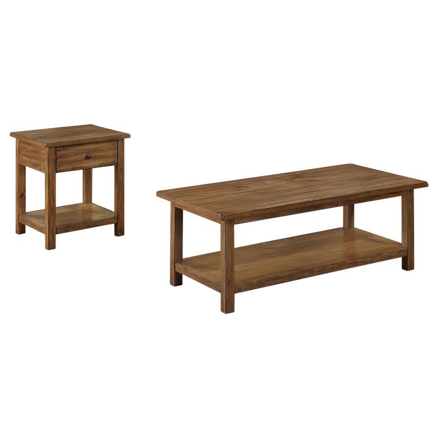 Payne - Coffee And 1 - Drawer End Table Set Table Sets by Coaster Fine Furniture - Walls Furniture & Mattress
