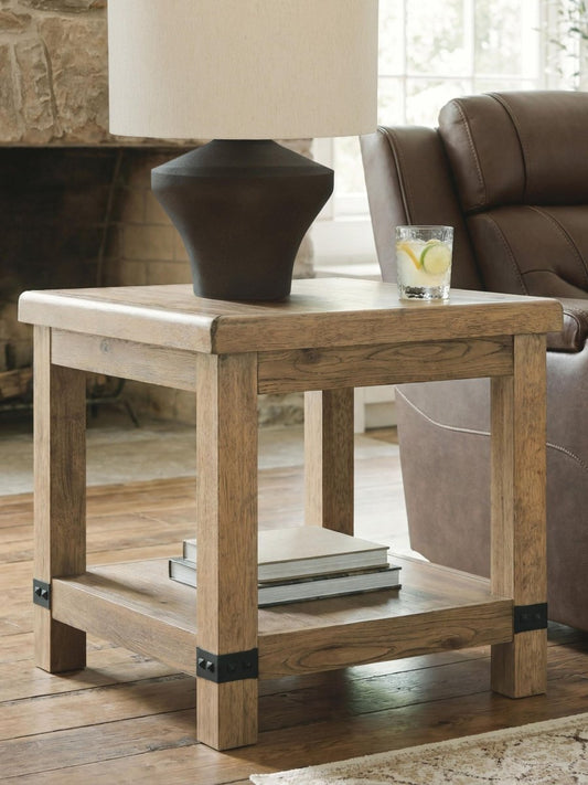 Ridgester - Rectangular End Table - Light Brown End Tables by Signature Design by Ashley® - Walls Furniture & Mattress
