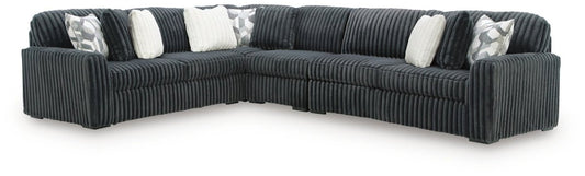 Midnight - Madness - Sectional Stationary Sectionals by Signature Design by Ashley® - Walls Furniture & Mattress