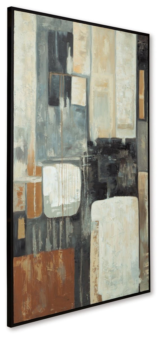 Howford - Wall Art - Brown / Black / Gray Canvas Art by Signature Design by Ashley® - Walls Furniture & Mattress