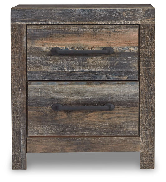 Drystan - Two Drawer Night Stand - Brown / Beige Accent Nightstands by Signature Design by Ashley® - Walls Furniture & Mattress