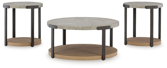 Darthurst - Occasional Table Set (Set of 3) - Light Brown Table Sets by Signature Design by Ashley® - Walls Furniture & Mattress