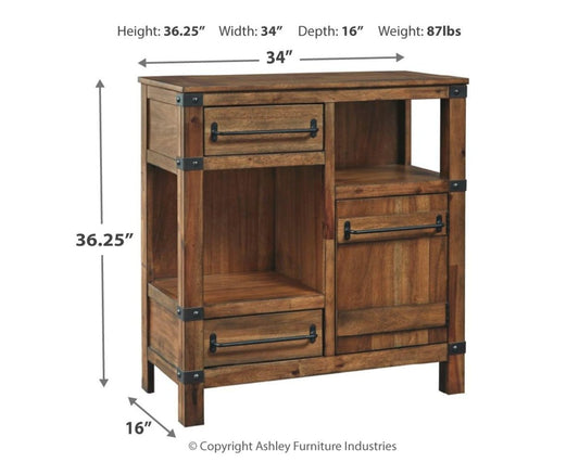 Roybeck - Accent Cabinet - Light Brown / Bronze Accent Cabinets by Signature Design by Ashley® - Walls Furniture & Mattress