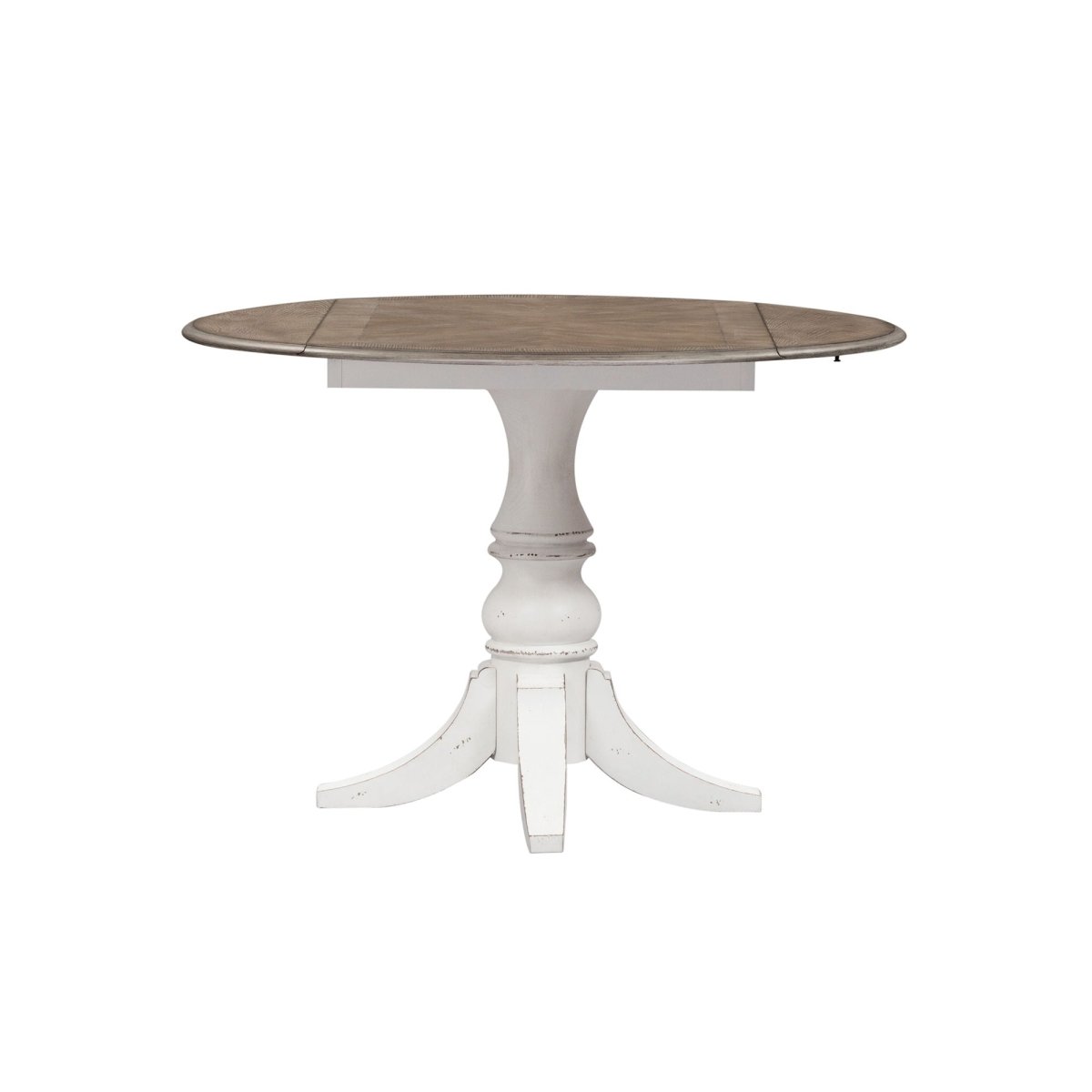 Magnolia Manor - Drop Leaf Table - White Dining Tables by Liberty Furniture - Walls Furniture & Mattress