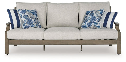 Rainier Ranch - Sofa With Cushion - Brown / Beige Sofas by Signature Design by Ashley® - Walls Furniture & Mattress