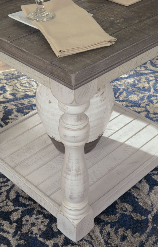 Havalance - Rectangular End Table - Gray / White End Tables by Signature Design by Ashley® - Walls Furniture & Mattress
