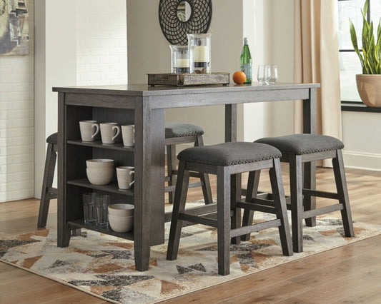Caitbrook - Rectangular Dining Room Counter Table - Gray Counter Tables by Signature Design by Ashley® - Walls Furniture & Mattress