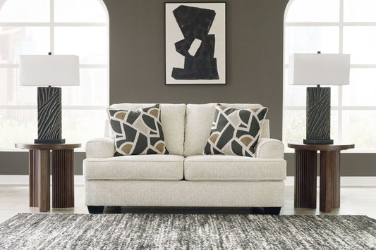 Heartcort - Loveseat - Quartz Stationary Loveseats by Benchcraft® - Walls Furniture & Mattress