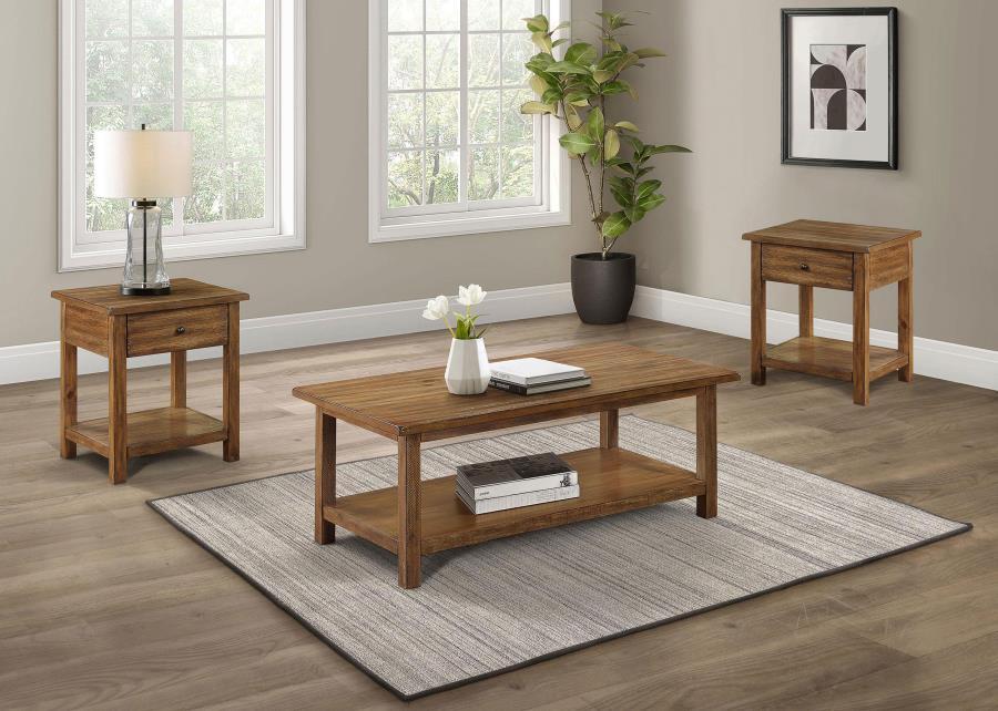 Payne - Coffee And 1 - Drawer End Table Set Table Sets by Coaster Fine Furniture - Walls Furniture & Mattress