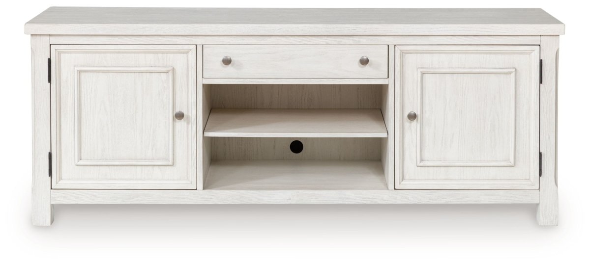 Robbinsdale - Antique White - Extra Large TV Stand TV Stands by Signature Design by Ashley® - Walls Furniture & Mattress