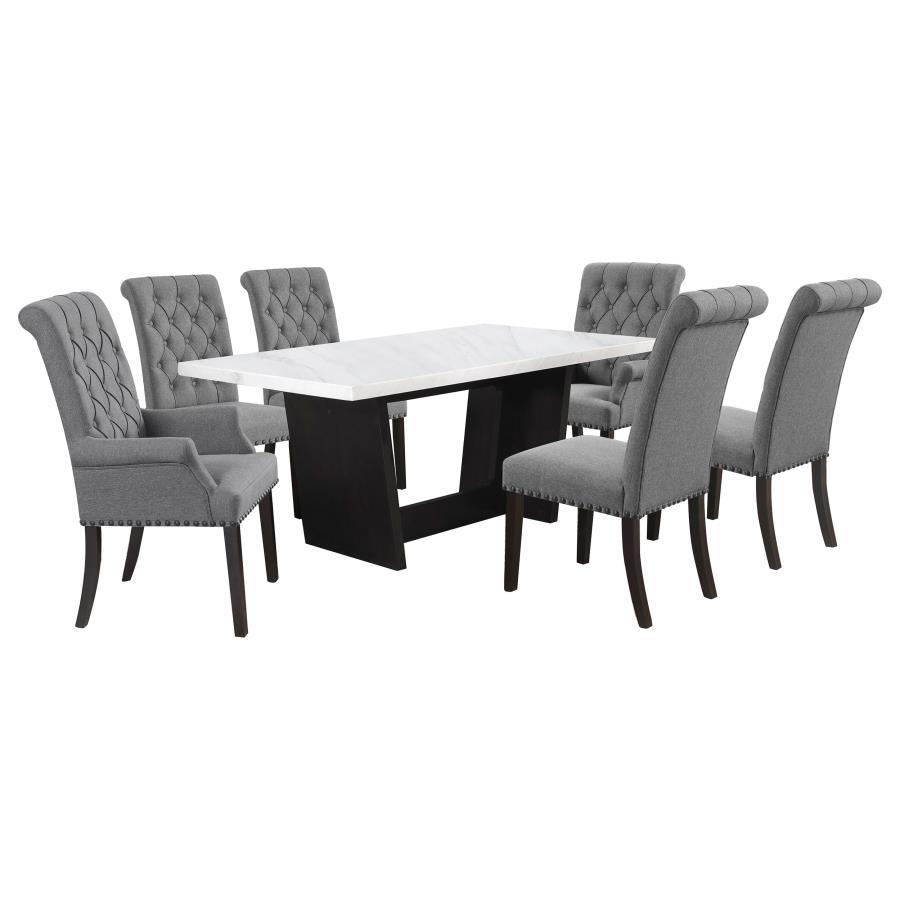 Sherry - Rectangular Marble Top Dining Table Set