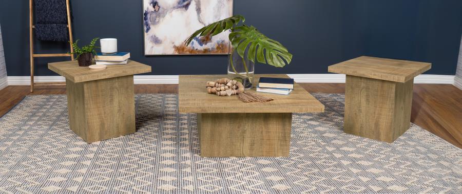 Devar - Square Coffee Table Set Table Sets by Coaster Fine Furniture - Walls Furniture & Mattress