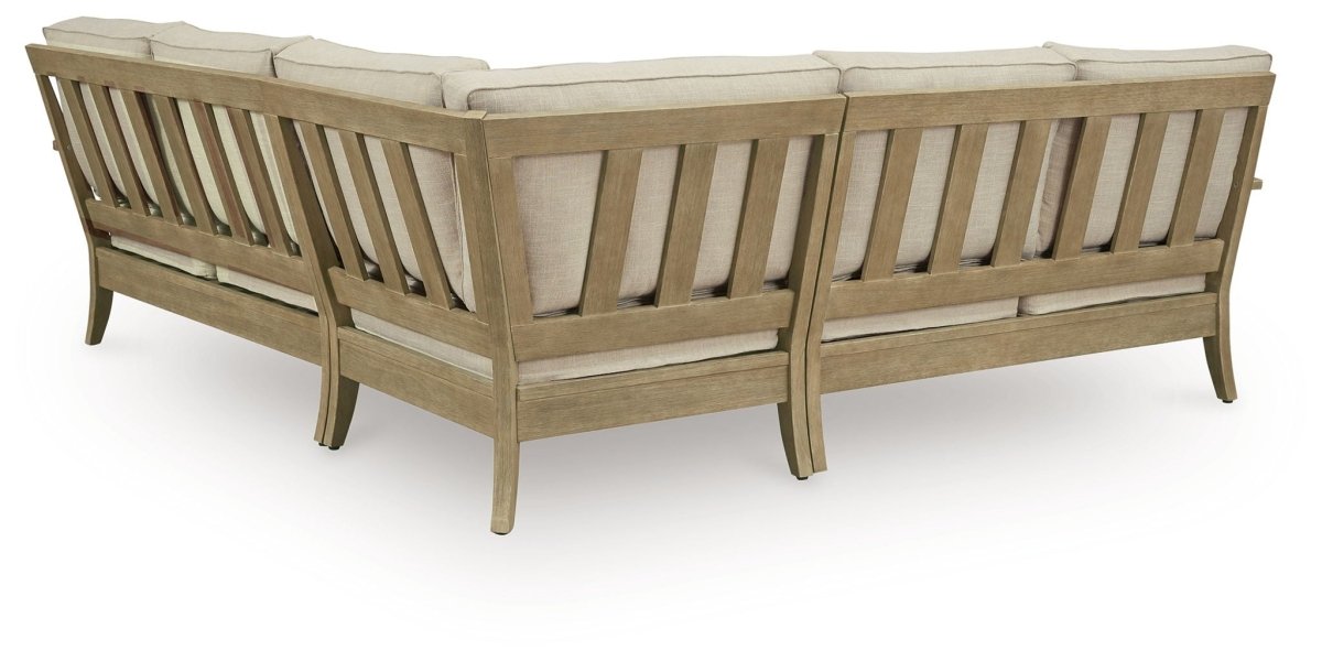 Clare View - Outdoor Sectional Stationary Sectionals by Signature Design by Ashley® - Walls Furniture & Mattress
