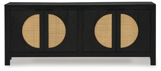 Cliffiings - Accent Cabinet - Black / Natural Accent Cabinets by Signature Design by Ashley® - Walls Furniture & Mattress
