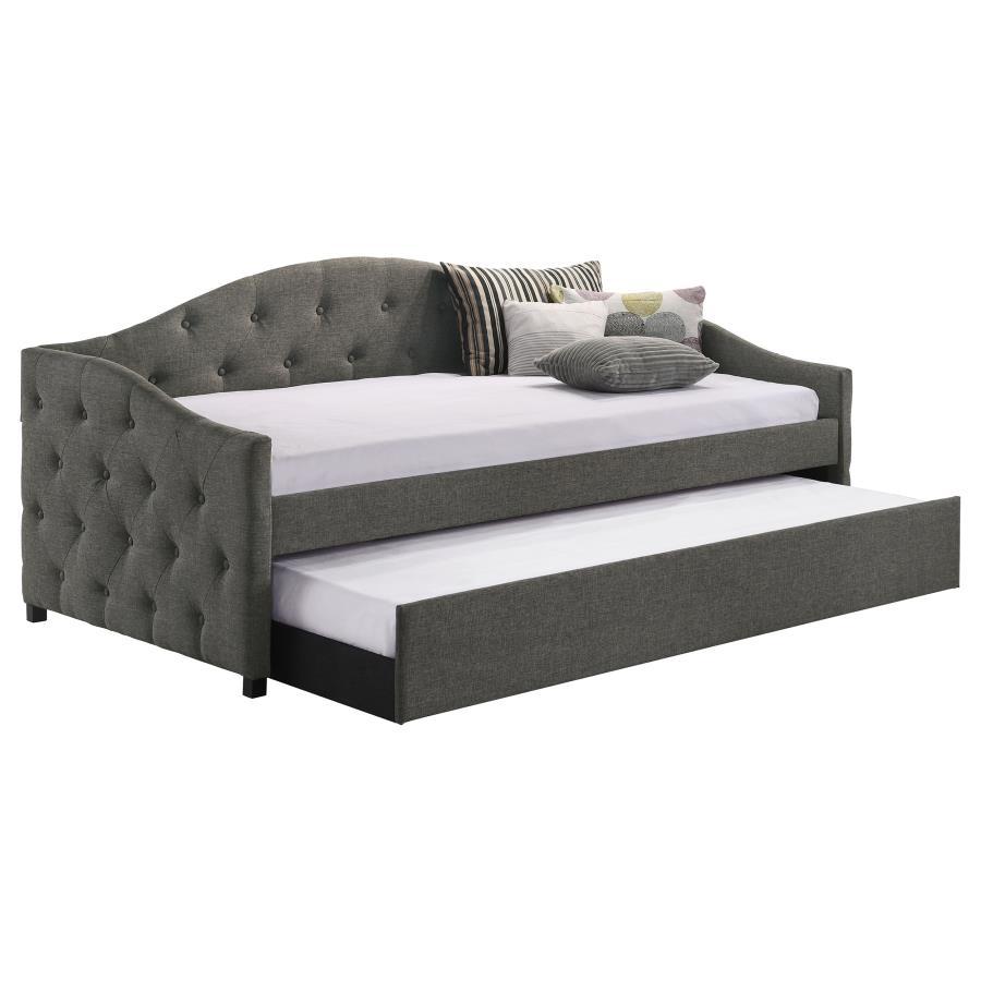 Sadie - Upholstered Daybed With Trundle Daybeds by CoasterEveryday - Walls Furniture & Mattress
