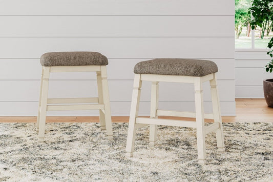Bolanburg - Upholstered Stool (Set of 2) - Beige Stool Sets by Signature Design by Ashley® - Walls Furniture & Mattress