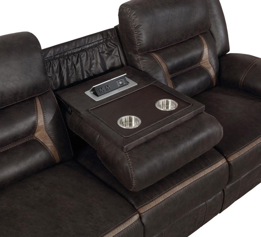 Greer - Upholstered Motion Reclining Sofa Reclining Sofas by CoasterEveryday - Walls Furniture & Mattress