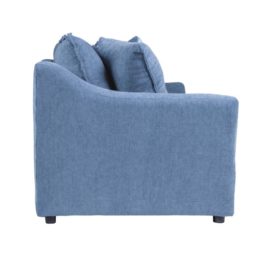 Sylvie - Sofa With 4 Accent Pillows - Slate Blue Stationary Sofas by New Classic - Walls Furniture & Mattress