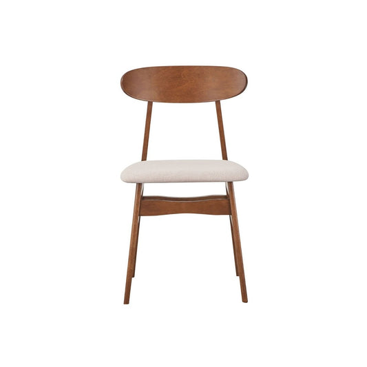 Morocco - Dining Chair With Natural Seat Cushion (Set of 2) - Brown Chair Sets by New Classic - Walls Furniture & Mattress