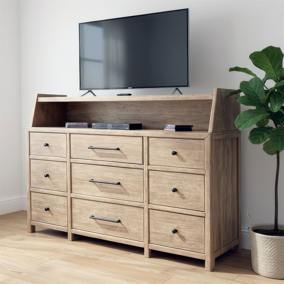 Proximity Place - Dresser & Hutch - Barley Buff Dressers by Liberty Furniture - Walls Furniture & Mattress