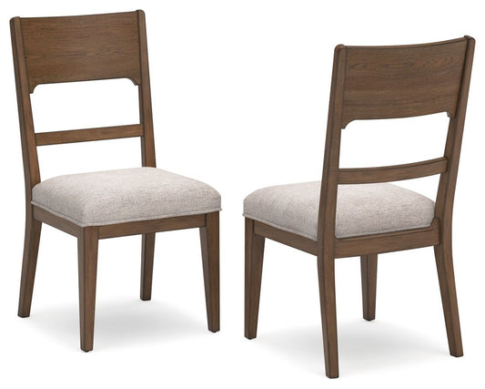 Cabalynn - Dining Uph Side Chair (Set of 2) - Oatmeal / Light Brown Chair Sets by Signature Design by Ashley® - Walls Furniture & Mattress