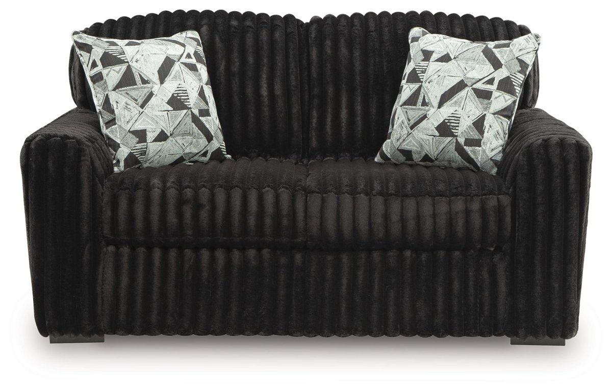 Midnight - Madness - Loveseat Stationary Loveseats by Signature Design by Ashley® - Walls Furniture & Mattress