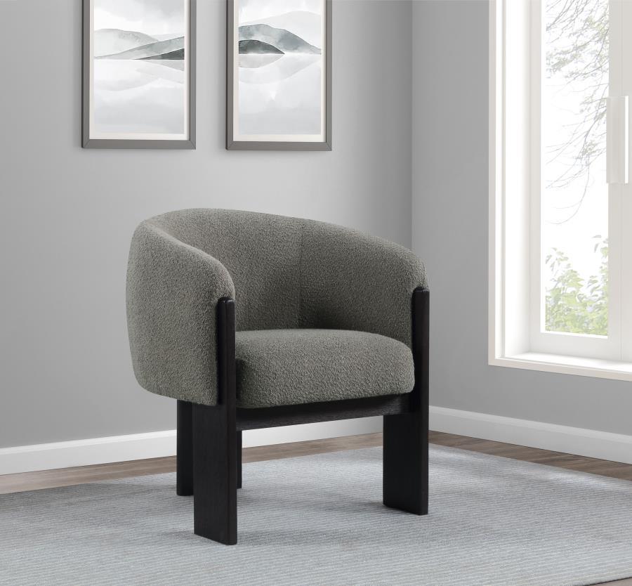Valdez - Boucle Upholstered Barrel Back Accent Chair Accent Chairs by CoasterEveryday - Walls Furniture & Mattress