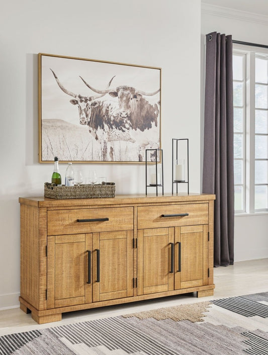 Havonplane - Dining Room Server - Brown Servers by Signature Design by Ashley® - Walls Furniture & Mattress