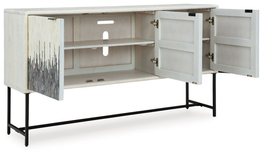 Freyton - Accent Cabinet - White / Gray Accent Cabinets by Signature Design by Ashley® - Walls Furniture & Mattress